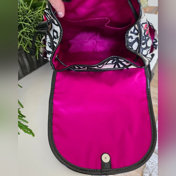 Coach Y2K Poppy Daisy Floral Graffiti Nylon Backpack - Picture 12 of 15